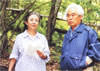新藤兼人と妻・乙羽信子（乙羽の遺作『午後の遺言状』の撮影風景）