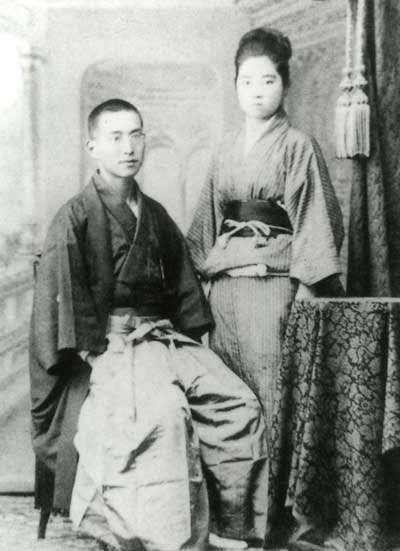 相馬愛蔵と妻・黒光