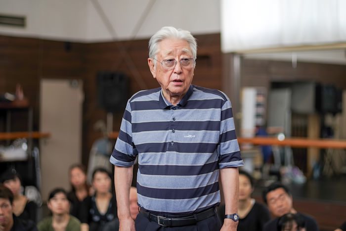 浅利慶太（稽古場にて）