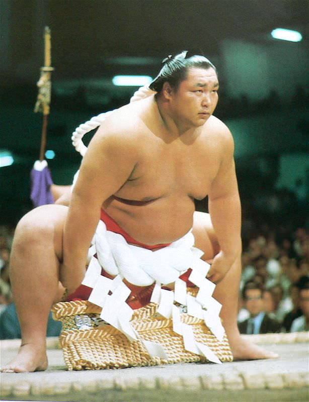 北の湖（現役時代の土俵入り）