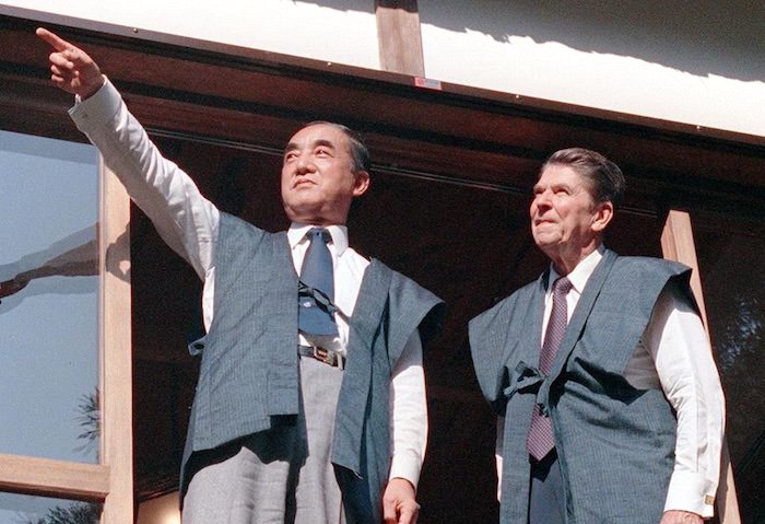 ロナルド・レーガン大統領と中曽根康弘首相（ロン・ヤス関係）