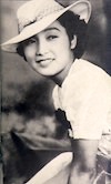 高峰三枝子の若い頃（1941年『戸田家の兄妹』より）