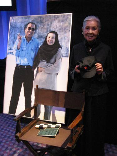 和田勉とワダ・エミ（2011年の和田勉お別れ会にて）