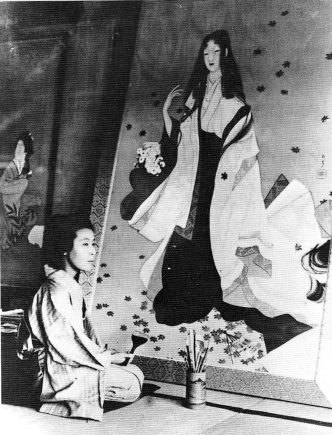 上村松園の若い頃（作品の制作現場）