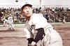 若くして戦死した沢村栄治（カラー着色）