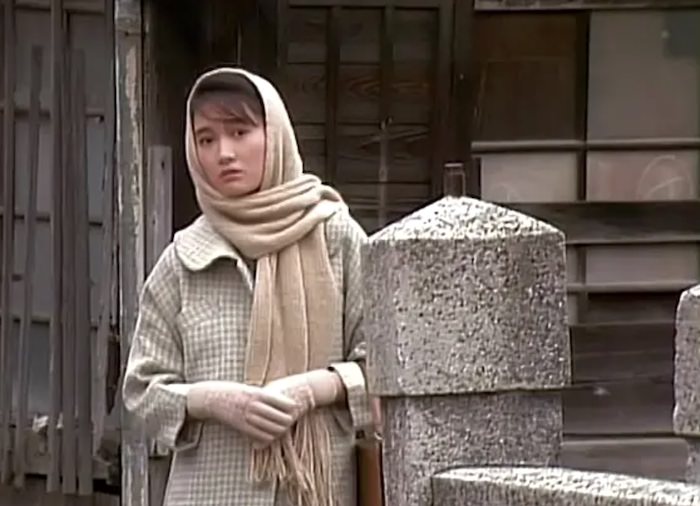 戸川京子の若い頃（21歳ごろ。ドラマ『たけしくん、ハイ!』より）