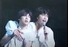 尾崎豊と岡村靖幸（ライブ『Alive! Hiroshima1987』より1987年8月6日より）
