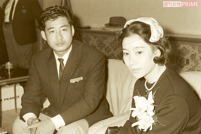 夫・高島忠夫と妻・寿美花代（若い頃）